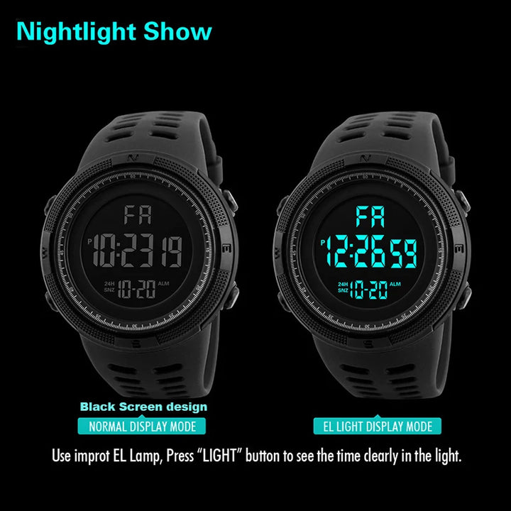 Electronic Watch For Mens Military Sports